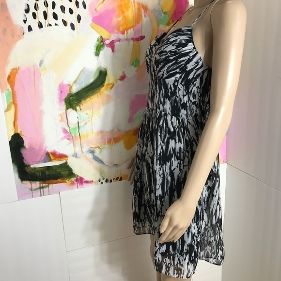 Guess mini dress 90’s retro gauzy tie dye vacation resort M new summer - Picture 11 of 13